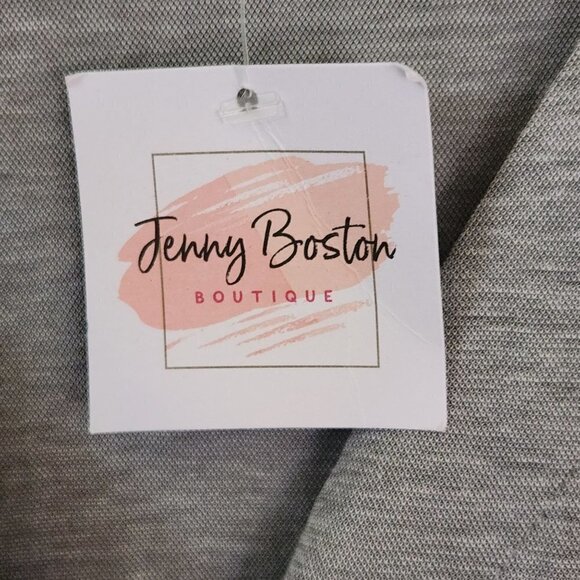 Jenny Boston Boutique NWT Gray Romper Size L - Picture 4 of 5